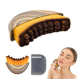 Brosse de Contour Lymphatique pour Le Visage, Masseur de Drainage Lymphatique pour Visage, Brosse de Massage de Drainage Lymphat