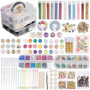 efuturetime® Kit d'Accessoires en Résine Époxy, 【260PCS】, Lot de Bricolage Complet Débutant pour Résine avec Feuilles d'Or, Pail