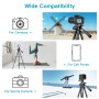 Victiv Trépied Appareil Photo, 172cm Trépied Caméra en Aluminium Portable, Trepied Smartphone Améliorés pour iPhone, Samsung, Tr