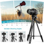 Victiv Trépied Appareil Photo, 172cm Trépied Caméra en Aluminium Portable, Trepied Smartphone Améliorés pour iPhone, Samsung, Tr