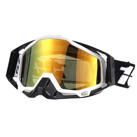 Dexpally Lunette Moto Cross Masque Moto Cross Lunettes Moto Tout Terrain Lunettes Moto Coupe Vent Motocross Goggles pour VTT, Ca