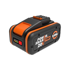 WORX - Batterie Powershare Pro Haute capacité - 20V - 8Ah - WA3648 (avec indicateur de Niveau de Charge, Compatible avec Tous Le