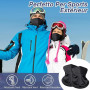 Kiiwah 2 Pièces Cache Cou Elastique pour Homme et Femme, Tour de Cou Coupe-Vent et Respirant Snood à Séchage Rapide pour Moto, C