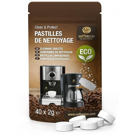 40 Pastilles de nettoyage pour Jura, Krups, Melitta, Delonghi, Siemens, Philips, Bosch, Tassimo, Nespresso, Sage, Senseo machine
