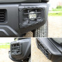 YULLING Couvercle de Phare antibrouillard Avant pour feux de brouillard avant,Garde léger pour Suzuki Jimny JB64 et Sierra JB74W