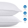 Utopia Bedding Pillow (Lot de 2), 50 x 70 cm, Oreiller de Sommeil, Coussin Respirant et Doux (Blanc)