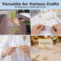 VynyQoo 2mm Fil Aluminium,33m Or Fil de Fer Souple Loisir Creatif, Fil Metallique, pour Bijoux DIY L'artisanat