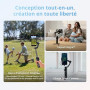 Bundle Standard DJI Osmo Mobile 8, nacelle stabilisatrice pour Smartphone, Rotation panoramique à 360°, Barre d’Extension et tré