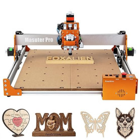 Machine de Gravure CNC FoxAlien Masuter Pro, Routeur à Bois 3-axes tout En Aluminium pour Graver Le Bois, L'acrylique, Le MDF, L