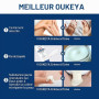 OUKEYA Crème d'Uree 40%, Crème Pieds Très Secs et Abîmés, Réparatrice Hydratante pour Crevasses Mains, Crème Gerçures Engelures,