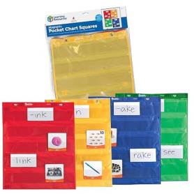 Learning Resources Tableaux Carrés pour Tableau à Poches (Jeu de 4)