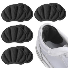Molain Lot De 4 Paires De Coussinets De Talon Auto-Adhésifs Pour Chaussures Trop Grandes Et Lâches Coussinets De Talon Antidérap