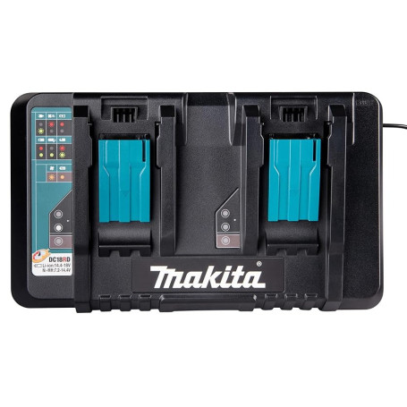 Chargeur rapide pour 2 batteries Li-Ion 14,4 à 18 V - MAKITA DC18RD
