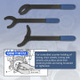 MOTOCOCHE Clé de réglage de l'arbre à cames spéciale Sprocket - Clé à molette réglable - Compatible avec VW Golf Skoda VAG 3036 