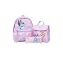 Bluey Ensemble sac à dos 3 pièces pour filles, sac d'école, sac à déjeuner et trousse à crayons – Sac à dos pour enfants, pour l