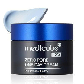 Medicube Zero Pore Crème One-Day 1.69 fl.oz – Crème affinante pour pores visibles & excès de sébum – Avec Panthénol, Acide Salic
