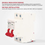 2 Pièces Disjoncteur Miniature 1000V DC 2P 16A Din Rail Mount Protection Contre Les Surcharges à Domicile Interrupteur D'air pou
