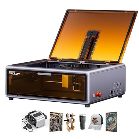 Creality Falcon A1 10W Kit de Gravure Laser, Découpeuse Laser Entièrement Fermée, Caméra Intelligente, 600mm/s, Zone de Travail
