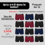 Vincenzo Bellini - Boxer Hipster, Lot de 8/12, sous-vêtements Homme Confortables et Respirants, sous-vêtements en Coton, Basic B