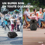 Vonyx Verve38 Enceinte Sono Portable 800W, Enceinte Bluetooth Puissante, 2 Micros sans Fil UHF, Poignées et roulettes de Transpo