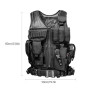 N / C Gilet Tactique Paintball Airsoft - SWAT Modulaire Réglable Veste Pour Chasse À L'extérieur Randonnée