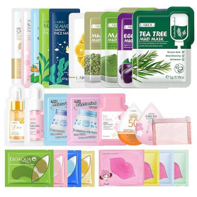 26 Pièces Coffret Soin Visage Ado Coffret Beauté Ado Fille Inclut Masquesvisage Masquesl'argile Sérums Masquesyeux Masqueslèvres
