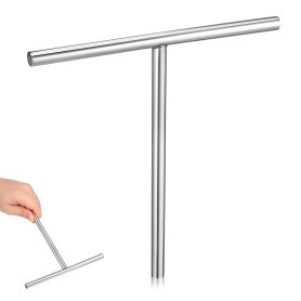 Hemobllo Râteau à Crêpes en Acier Inoxydable (19 cm), Rozell Professionnel pour Poêle et Crêpière, Étaleur de Pâte Répartiteur M