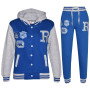 A2Z 4 Kids Survêtement de baseball unisexe pour filles et garçons R Fashion Fox et NYC Sweat à capuche avec jogging B.B Contrast