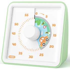 LIORQUE Minuteur Visuel Timer Enfant, 60 Minutes Chronometre Enfant et Compte à Rebours pour Enfants et Adultes, Silencieux Outi