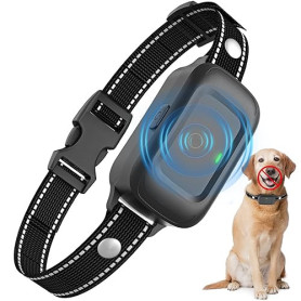 Collier Anti Aboiement Chien, Automatique Collier de Dressage pour Détection Intelligente des Aboiements, Ultrasons/Bip/Vibratio