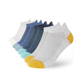 FM London Lot de 8 Paires de Chaussettes pour Homme en Bambou, Socquettes pour Homme, Chaussettes de Running, Respirantes, Résis