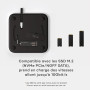 SATECHI Hub Mac Mini & Support avec Boîtier SSD NVMe/SATA M.2, Données 10Gbps, 3X USB-A 5/10Gbps et Prise Audio, pour Mac Mini M