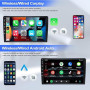 CAMECHO 2+64G Android 15 Carplay Autoradio pour Toyota Auris 2006-2011, 10" Écran Poste Radio Voiture Bluetooth Nav Wireless And