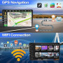 CAMECHO 2+64G Android 15 Carplay Autoradio pour Toyota Auris 2006-2011, 10" Écran Poste Radio Voiture Bluetooth Nav Wireless And