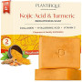 PLANTIFIQUE Turmeric & Kojic Acid Soap | Savon Visage & Corps au Curcuma | Testé en Laboratoire | Skincare Coréenne Anti-Tache |