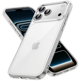 JETech Coque pour iPhone 17 Pro Max 6,9 Pouces, Étui Housse Anti-Jaunissement Antichoc Bumper, Arrière Transparente Anti-Rayures