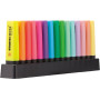 STABILO BOSS ORIGINAL - Surligneur - Set de bureau x 15 Surligneur fluo et pastel assortis