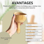 Ph Pro Heat Coupe Suédoise Maderothérapie Corporelle Relaxant - Rouleau Bois Massage Musculaire Cellulite - Rouleau Masseur Anti