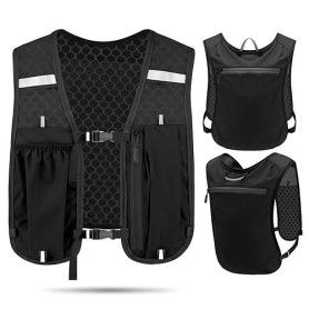 Gilet de Trail Ultraléger, Sac à Dos Running Léger pour Marathon, Cyclisme, Randonnée et Activités de Plein Air