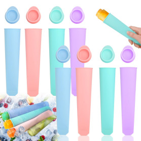Moule à Glace en Silicone 8 Pièces Popsicle Mold Ice Pop Mold Moule à Popsicle Moule Glace à L'eau