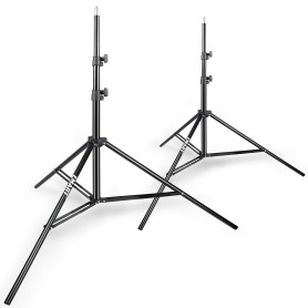 EMART Trépied en Aluminium Stable 260 cm pour Photographie, Trépied à Lampe pour Studio Vidéo et Photo, Arrière-Plan, Boîte à Lu