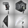 EMART Trépied en Aluminium Stable 260 cm pour Photographie, Trépied à Lampe pour Studio Vidéo et Photo, Arrière-Plan, Boîte à Lu