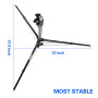EMART Trépied en Aluminium Stable 260 cm pour Photographie, Trépied à Lampe pour Studio Vidéo et Photo, Arrière-Plan, Boîte à Lu