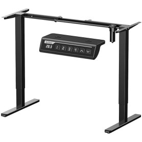 ErGear Bureau Assis Debout Électrique,Cadre Bureau Assis Debout avec 4 mémoires de contrôle jusqu'à 118cm, Cadre Seulement
