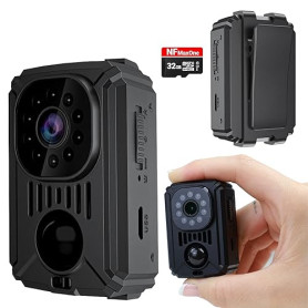Mini Camera Espion sans WiFi – Camera de Surveillance sans Internet, Detecteur de Mouvement, Longue autonomie, Camera sans WiFi