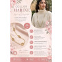 Générique Collier Sautoir Long Acier Inoxydable – Chaîne Ajustable – Bijoux Résistants à l’Eau – Maille Marine, Chaîne d’Ancre,