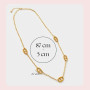 Générique Collier Sautoir Long Acier Inoxydable – Chaîne Ajustable – Bijoux Résistants à l’Eau – Maille Marine, Chaîne d’Ancre,