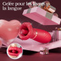 Vibromasseur femme clitoridien puissant sex toys - Vibro-masseur pour femme avec 10 modes de vibration et 10 modes de léchage, v