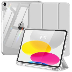 MoKo Étui pour iPad (A16) 11e génération 11 Pouces (2025), Étui pour iPad 10e génération (2022) avec Porte-Stylo Gauche, Fin à T