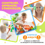 Magneo® Blocs Magnétiques 120 Pièces (2 Voitures) – Construction Enfant dès 3 Ans – Jeu Créatif avec Magnetic Tiles – Blocs Aima